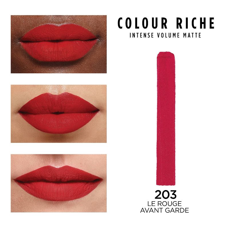 L'Oreal Paris Colour Riche Voluminous Matte Lipstick - 0.06oz, 3 of 6