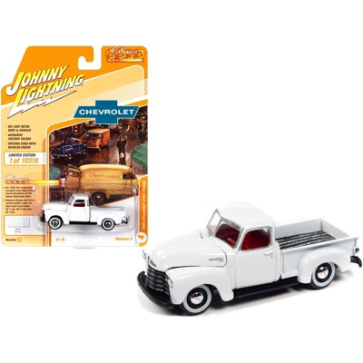 1950 Chevrolet 3100 Pickup Truck White Limited Edition to 10318 pieces  Worldwide 1/64 Diecast Model Car by Johnny Lightning