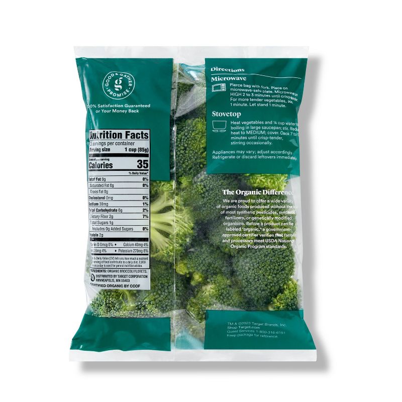 Organic Steam-in-Bag Broccoli Florets - 9oz - Good &#38; Gather&#8482;, 4 of 5