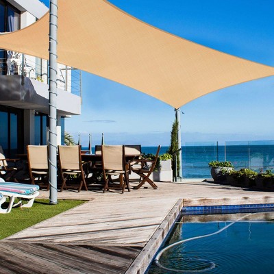 Mellow Yellow 20x16 Ft HDPE Rectangle Sun Shade Sail