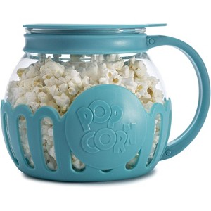 Patented Micro-Pop Microwave Popcorn Popper, Temperature-Safe Glass with 3-in-1 Lid, BPA-Free (Red) - 1 of 4
