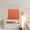 UNISOAR Biometric Fingerprint Jewelry Safe for Home , Leather Wrapped Safe Slide-Away Drawer, Digital Keypad & Fingerprint Lock - 4 of 4