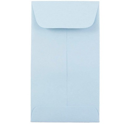 JAM Paper #5.5 Coin Business Envelopes 3.125 x 5.5 Baby Blue 356730553B