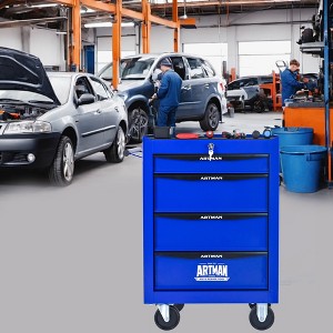 VASIP Rolling Metal Tool Chest with 4 Drawers, Steel Tool Chest Cabinet with Ball Bearing  Drawer Slides for Home,Garage - 1 of 4