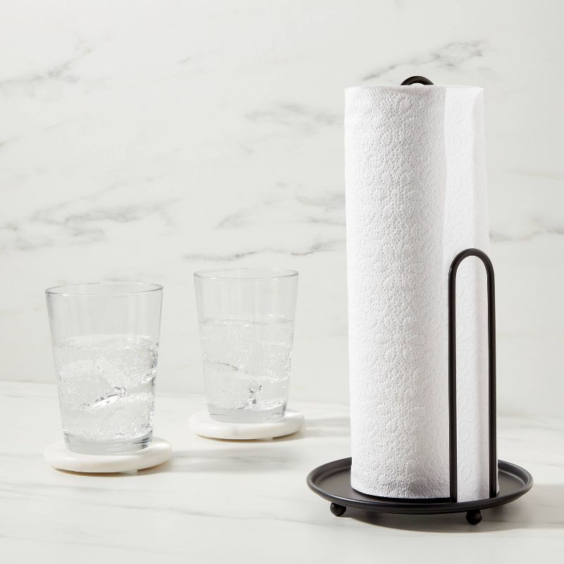 Iron Wire Paper Towel Holder Black - Threshold&#8482;, 3 of 5