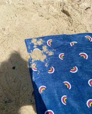 Oversized Tie-Dye Beach Towel Navy Blue - Sun Squad™