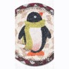 Earth Rugs Penguin Holiday Coaster – Farmhouse Winter 5"x5" Table Protector - 3 of 3