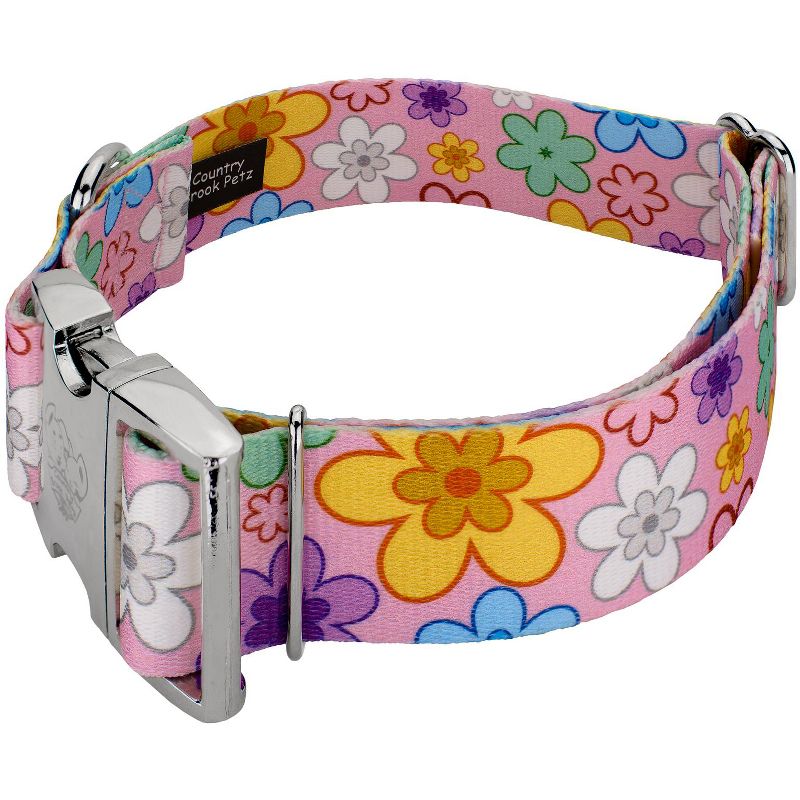 Country Brook Petz 1 1/2 Inch Premium May Flowers Dog Collar, 3 of 6