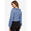 ellos Plus Size Knit Top With Ruffled V-Neck - 3 of 3
