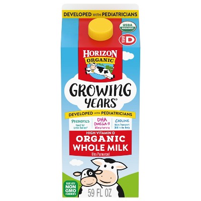 Horizon Organic Growing Years Whole DHA Omega-3 Milk - 59 fl oz