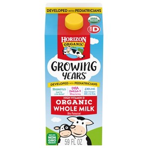 Horizon Organic Growing Years Whole DHA Omega-3 Milk - 59 fl oz - 1 of 4