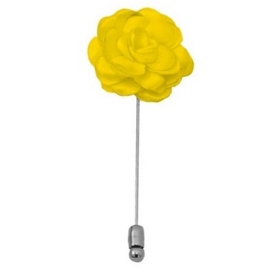Men's Solid Color Rose Floral Lapel pin