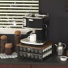 BRINJOY Countertop Coffee Pod Organizer - 72-Capacity Drawer Storage with Sliding Baskets, Wooden Top for Coffee Stations (Black) - 2 of 4