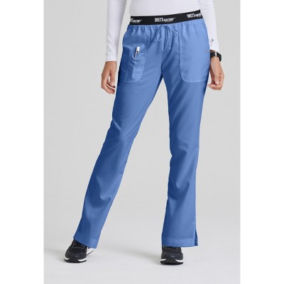 Grey's Anatomy Classic Women's Aubrey 3-pocket Low-rise Flared Leg Scrub  Pant Petite Large Ciel Blue : Target