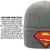 Beanie for Kids and Adults Winter Hat – Beanie with Superman Patch Licensed (One Size) - 4 of 4