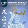 Joyfy 2 Pcs Deer Christmas Decoration, Reindeer and Sleigh Yard Lights with 180 LEDs for Xmas Paty Indoor Outdoor Yard Garden Lawn Decoration - 2 of 4