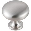 Elegant Lighting Cadon 1.2Inch Diameter Brushed Nickel Mushroom Knob Multipack (Set of 10) - image 4 of 4