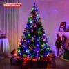 SUGIFT 7.5ft Pre-Lit Artificial Christmas Tree with 400 Multi-Color LED Lights and 1405 PVC Branch Tips - 2 of 4