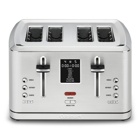 Bella - Pro Series 4-Slice Wide-Slot Toaster - Stainless Steel