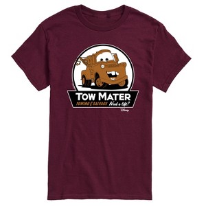 Men's - Cars - Tow Mater Need A Lift Sign Short Sleeve Graphic T-Shirt - 1 of 4