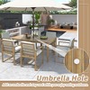 CAVINAS Patio Table and Chairs Set Porch Furniture Removable Cushions Outdoor Dining Set with Chairs for Patio - 3 of 4