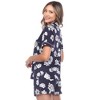 Short Sleeve Floral Pajama Set - White Mark - 3 of 4