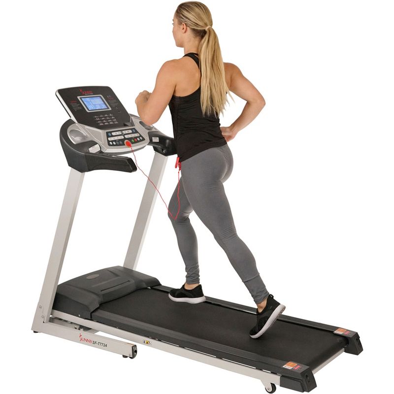 Sunny Health &#38; Fitness Energy Flex Motorized Treadmill - Gray, 1 of 13