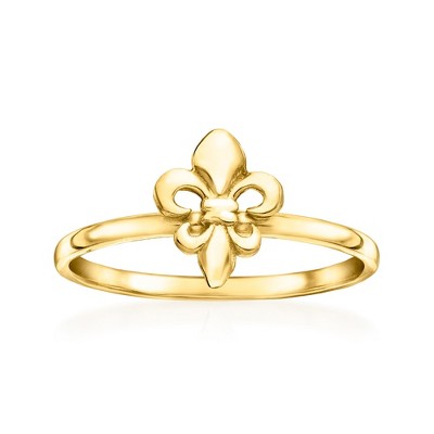 Ross-Simons 10kt Yellow Gold Fleur-De-Lis Ring