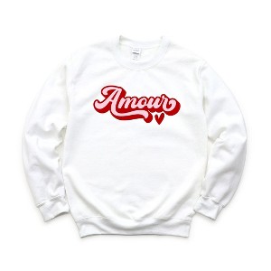 Simply Sage Market Women's Graphic Sweatshirt Amour Retro - 1 of 3