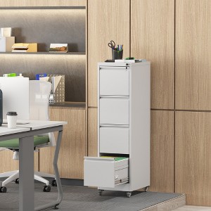 KWPZQEB Drawer Mobile File Cabinet with Lock, Metal Vertical Filing Cabinets for Home Office Organizer Letters/Legal/A4, Space-Saving Design - 1 of 4
