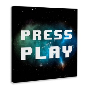 Stupell Industries 12"x12" Kids' Press Play Nebula Wall Art Unframed - 1 of 4