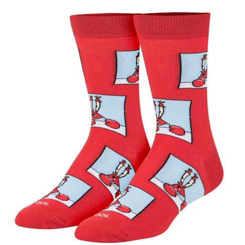 Cool Socks, Confused Mr. Krab, Funny Novelty Socks, Large : Target