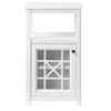 17"x29" Derby Deluxe Floor Storage Cabinet White - Alaterre Furniture: Hardwood Frame, 2-Shelf Bath Organizer - 2 of 4