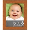 PosterPalooza | Photo Size Modernist Brown Picture Frame - UV Acrylic, Foam Board Backing, Hanging Hardware - 2 of 4