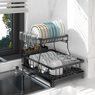 Dish Racks for Kitchen Counter Stainless Steel Dish Drying Rack