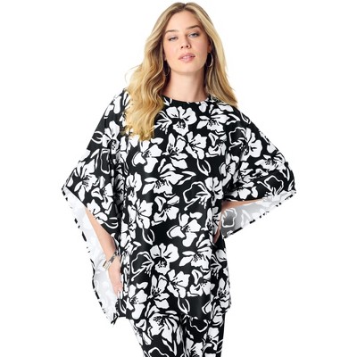 Roaman's Women's Plus Size Georgette Duster
