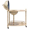 vidaXL Freestanding Globe Bar Wind Stand Eucalyptus Wood Green - 4 of 4