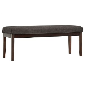 Quinby Linen Bench - Charcoal - Inspire Q, Grey