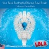Lola Products Toilet Bowl Brush w/Curved Head, Coated Wire, Durable Poly Bristles, Reaches Under Toilet Bowl Rim, 3 Pack - 3 of 4