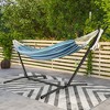 Tangkula Portable Indoor Outdoor 2-Person Double Hammock Set w/ Stand and Carrying Cases - 4 of 4