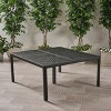 Gulches Patio Dining Tables - 61-Inch Antique Matte Black Woven Design - 2 of 4