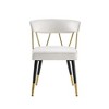 Best Master Furniture,Aireys Velvet Armless Chair (Set of 2) - 2 of 3