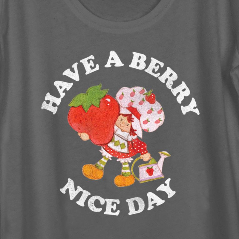 Women's Strawberry Shortcake Berry Nice Day Greeting Scoop Neck, 2 of 5