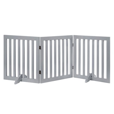 unipaws Classic Indoor Dog Gate Wooden Pet Safety Gate