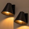 C Cattleya 1-Light Black Outdoor Walll Sconces(2-Pack) - 3 of 4
