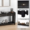 Kinsuite 60 Inch Console Tables for Entryway - Accent Table with 4 Drawers Rustic, Black - 3 of 4