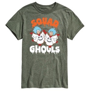 Men's - Dr. Seuss - Squad Ghouls Thing 1 and Thing 2 Short Sleeve Graphic T-Shirt - 1 of 4