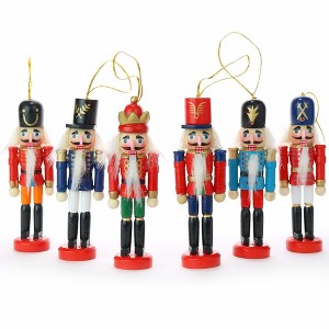 Ornativity Nutcrackers Hanging Ornament Figures - 6 Pack - 1 of 3
