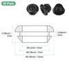 Unique Bargains Rubber Corrosion-Resistant Snap-in Locking Hole Plugs Black - 3 of 4