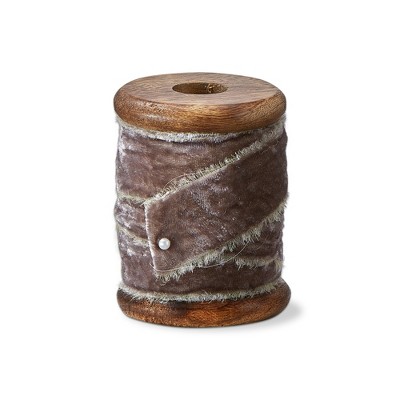tagltd ADN VELVET RIBBON SPL 20MM/5YD GRAY